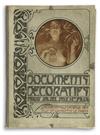 ALPHONSE MUCHA (1860-1939). DOCUMENTS DECORATIFS. Portfolio with 72 plates. 1902. Each plate approximately 18x13 inches, 45x33 cm. Emil